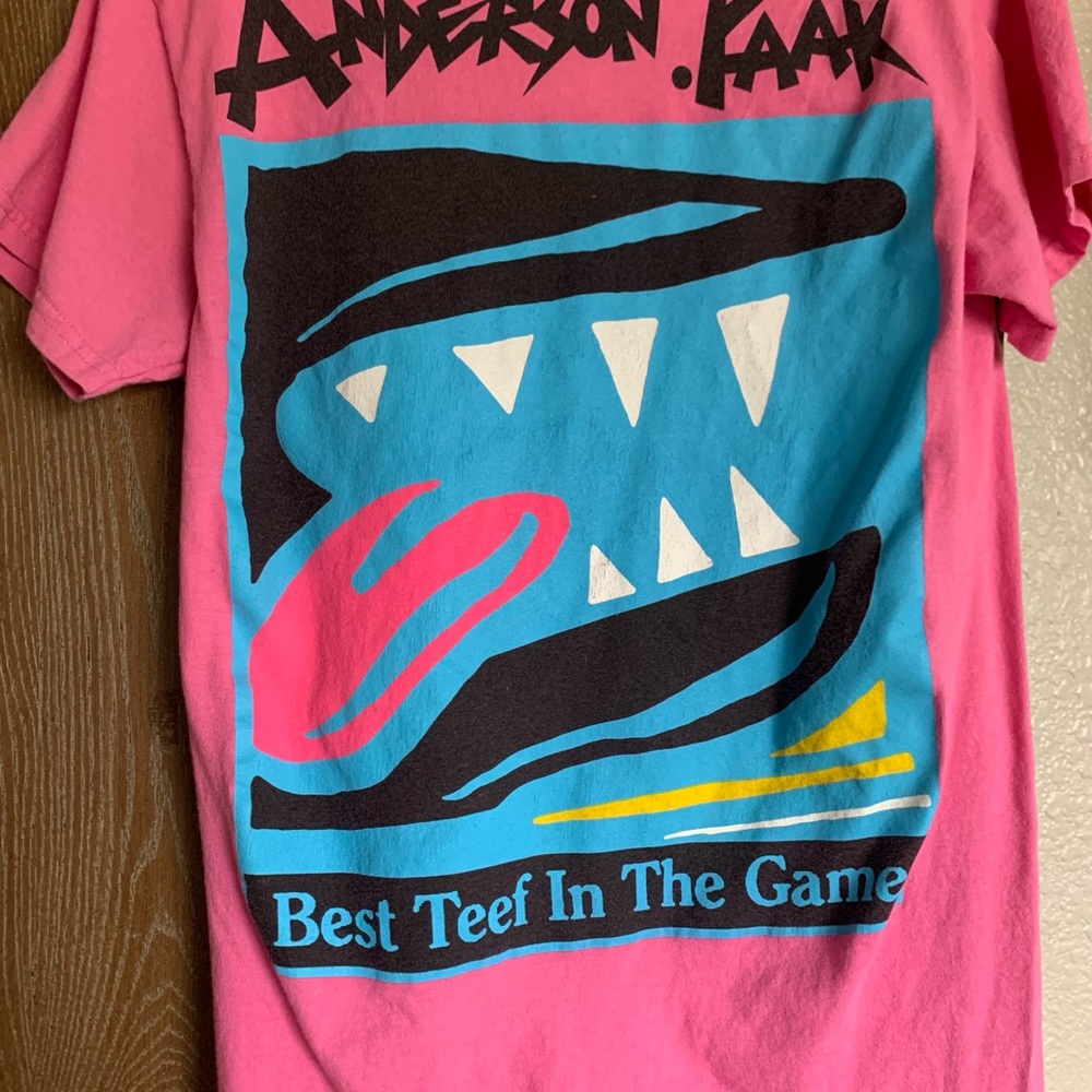 Bright pink anderson . Paak tour t shirt